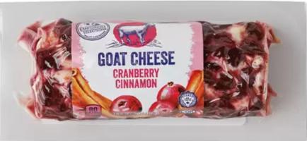 Cranberry cinnamon goat cheese log